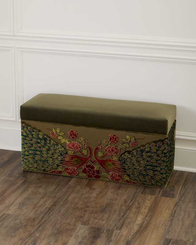Peacock Refined Simplicity Storage Bench
